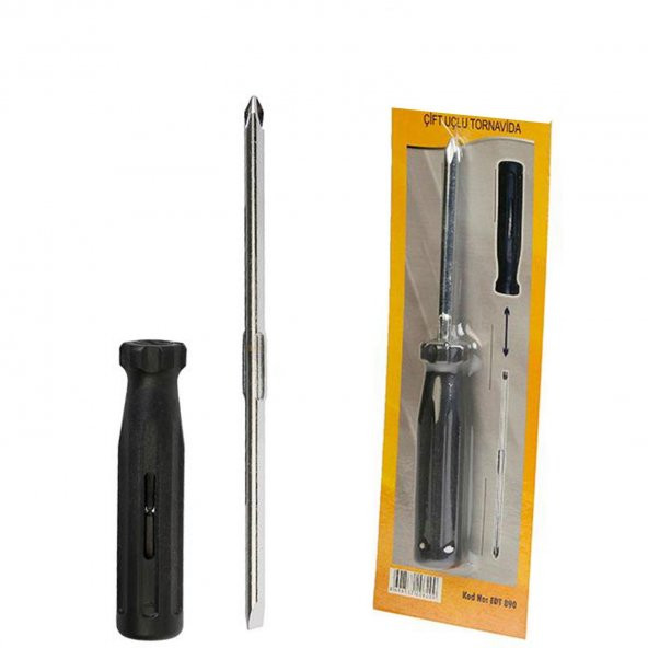 Çift Uçlu Tornavida Yıldız+Düz Değişken Uçlu 15 cm ürün görseli 1