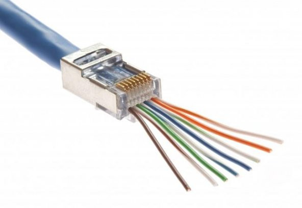 Yeni Nesil EZ Delikli RJ45 Topraklı Network Jack ürün görseli 1