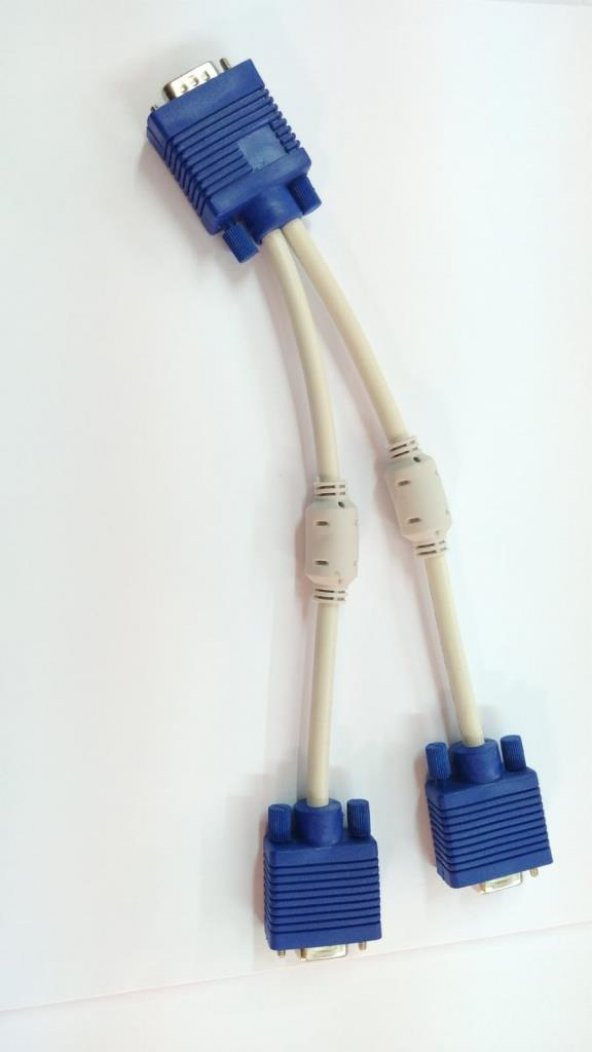 VGA Splitter Kaliteli Y Kablo - 1 Giriş - 2 Çıkış - Resim 3
