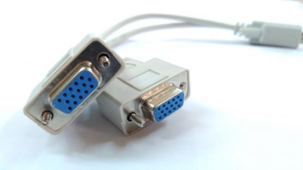 VGA Splitter Y Kablo - 1 Giriş - 2 Çıkış ürün görseli 1