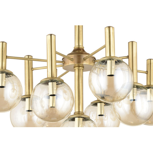 Lampaluce Sfera Modern Tasarım 9lu Avize Sarı - Resim 3