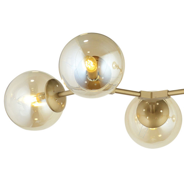 Lampaluce Dritto Modern Avize 6lı Sarı - Resim 2