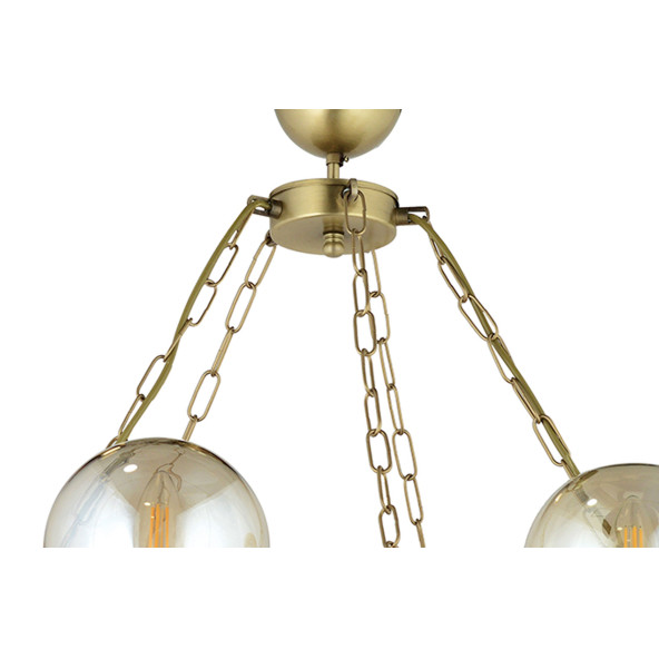 Lampaluce Spaziale Modern Avize 10lu Sarı - Resim 3