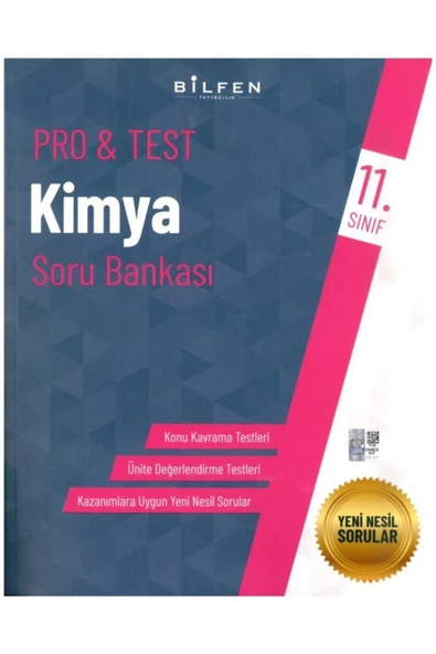 11.sınıf Pro Test Kimya Soru Bankası Kitabı ürün görseli 1