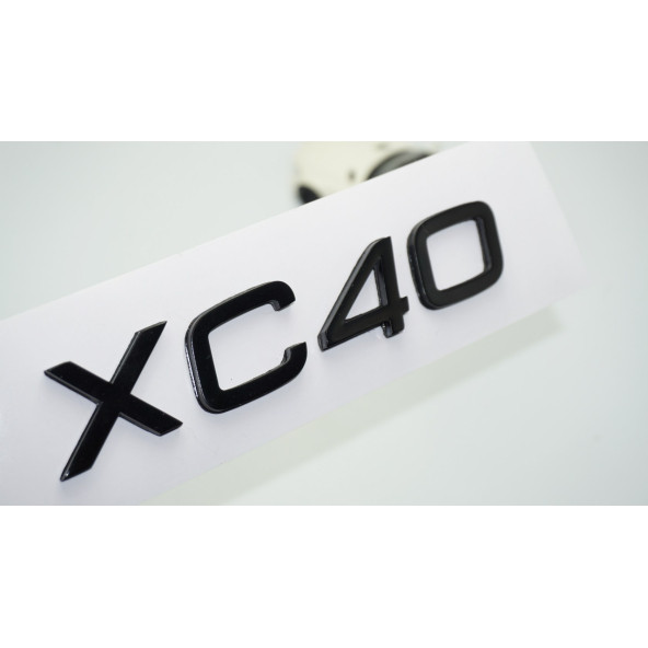 DK Tuning XC40 Siyah ABS 3M 3D Bagaj Yazı Logo Volvo İle Uyumlu ürün görseli 1