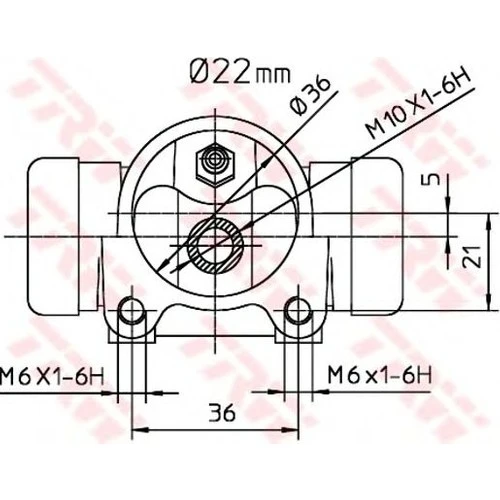 Trw Bwh392 Fren Sılındırı Sag Kangoo 1,9D-1,5 22,2Mm ürün görseli 1