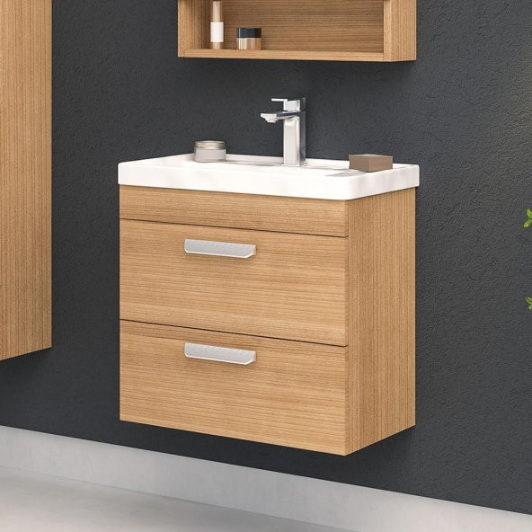 Orka Nova 60 cm Morgana Kiraz Banyo Dolabı Alt Modül, Lavabo ürün görseli 1