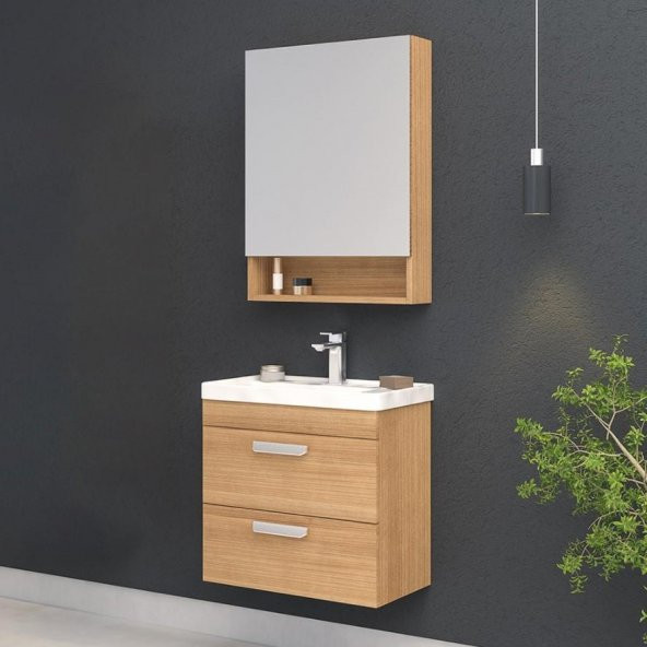 Orka Nova 60 cm Morgana Kiraz Banyo Dolabı Takımı ürün görseli 1