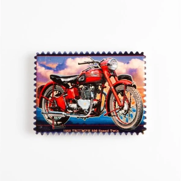 1950 Triumph Thunderbird Motosiklet Buzdolabı Magneti ürün görseli 1