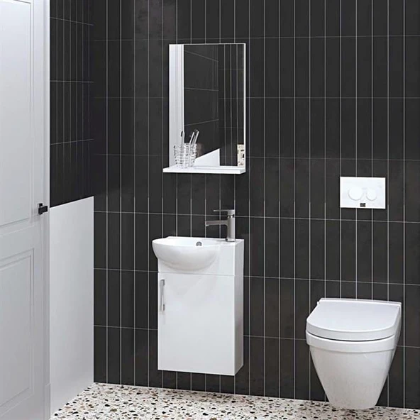 Denko Rio 45 cm MDF Banyo Dolabı Takımı ürün görseli 1