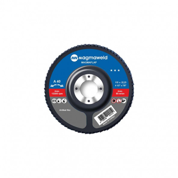 Magmaweld Flapdisk AO 40 KUM-115x22mm-813M31154A (10 Adet) ürün görseli 1