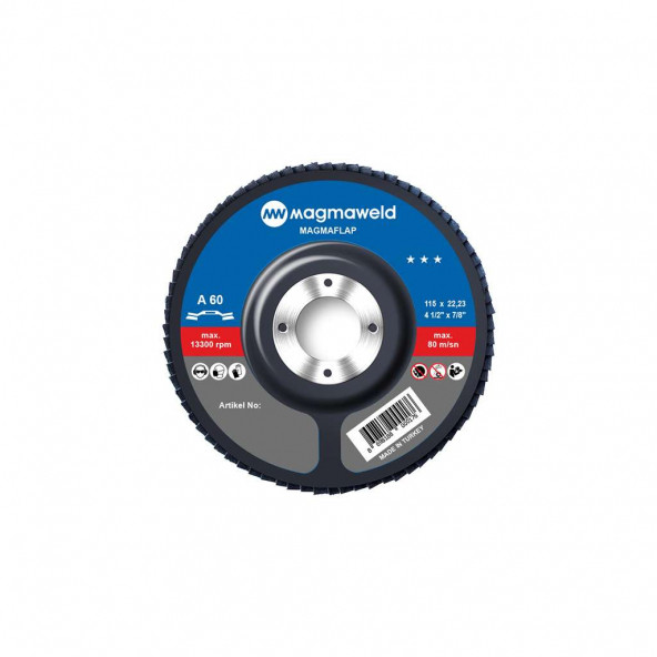 Magmaweld Flapdisk AO 60 KUM-115x22mm-813M31156A (10 Adet) ürün görseli 1