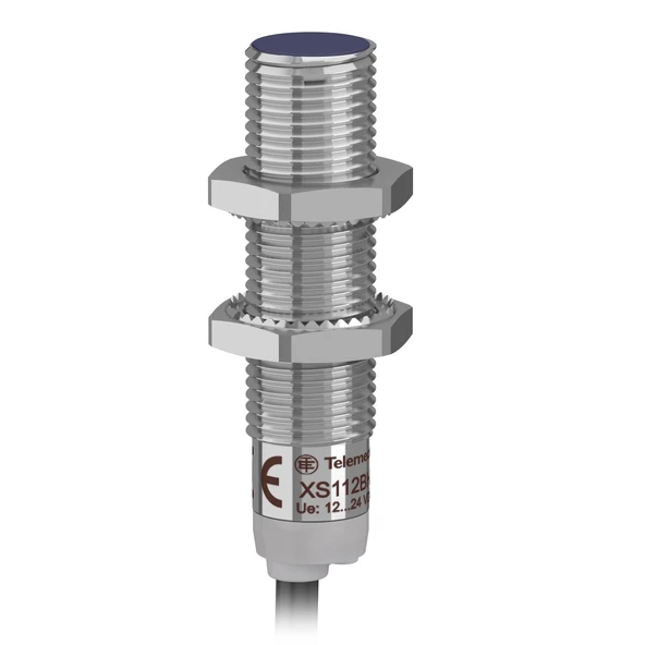 Telemecanique Sensors  XS112BHPAL2, endüktif sensör XS1 M12 - L49mm - pirinç- Sn4mm - 12..24VDC - kablo 2m ürün görseli 1