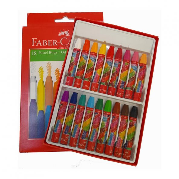Pastel Boya 18 Renk Karton Kutu Faber Castell Pastell 18 Renk Pastel Boya ürün görseli 1
