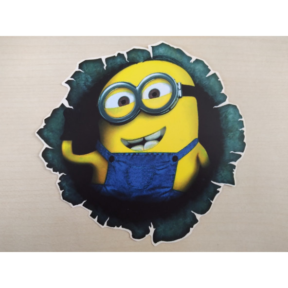 Minion STİCKER 12x12cm MİNYON - Minion ETİKETİ - Minion ÇIKARTMASI ürün görseli 1