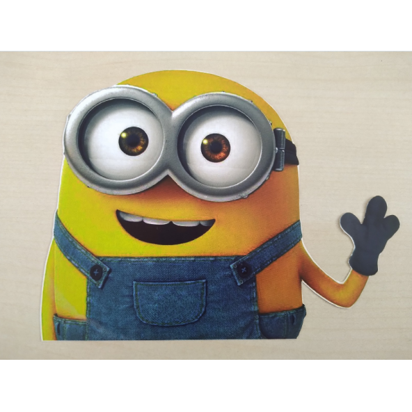 Minion STİCKER 14x12.5cm MİNYON - Minion ETİKETİ - Minion ÇIKARTMASI ürün görseli 1