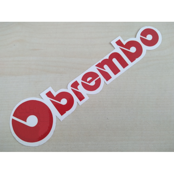 BREMBO sticker 17cmx35cm - BREMBO yazısı - BREMBO ETİKETİ - BREMBO ARMASI ürün görseli 1