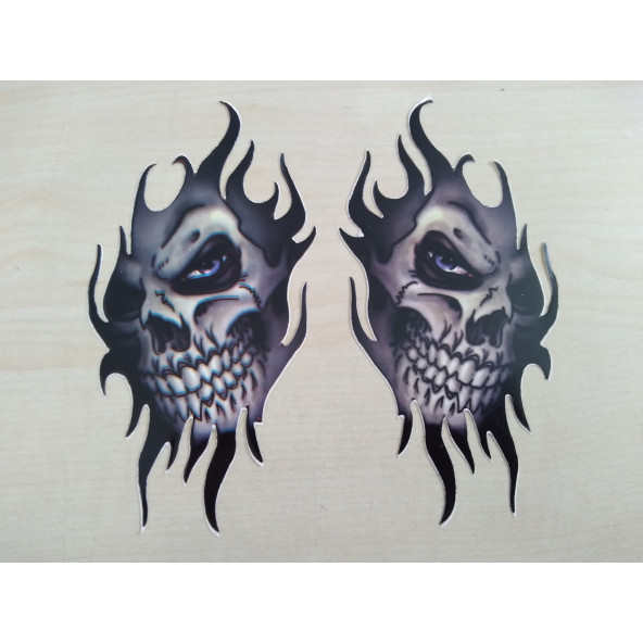 ŞEYTAN STİCKER 2Lİ Takım 12,5x7cm (Devil sticker) ŞEYTAN ARMASI - ŞEYTAN ETİKETİ - ŞEYTAN ÇIKARTMASI ürün görseli 1