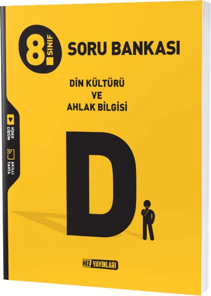Hız Yayınları 8.Sınıf Din Kültürü Ve Ahlak Bilgisi Soru Bankası ürün görseli 1