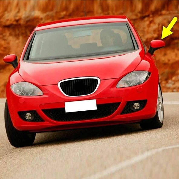 Seat Leon MK2 2006-2009 Sol Yan Dış Dikiz Aynası Üst Kapağı 1P0857537 ürün görseli 1