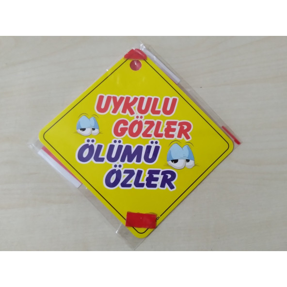 CAM İÇİ SARI DEKOR PLAKA KARE UYKULU GÖZLER ÖLÜMÜ ÖZLER (11x11cm) YAPIŞTIRMALI (Dekor Levha) SARI PLAKA ürün görseli 1