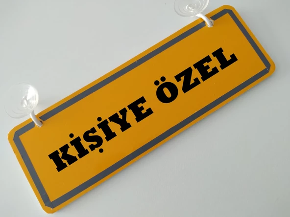 DEKOR LEVHA VANTUZLU KİŞİYE ÖZEL (22x7,5cm) İSİMLİK, DEKOR PLAKA, ASMA TABELA, NUMARATÖR ürün görseli 1