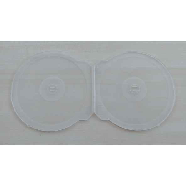 BOŞ CD ve DVD KUTUSU (BEYAZ) Shell (İstiridye) 2CD KAPASİTELİ - Resim 2