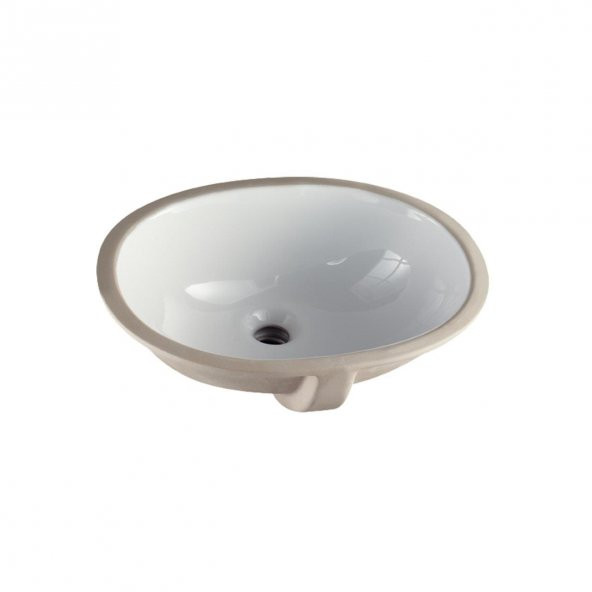 Turkuaz Cerastyle Tezgah Altı Hilton Yapıştırma Lavabo 55x43 cm ürün görseli 1