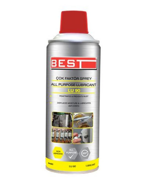 Best LU-90 Çok Faktörlü Genel Amaçlı Yağlayıcı Sprey 400 ml ürün görseli 1