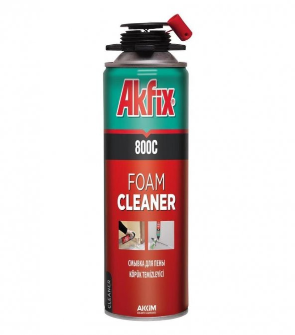 Akfix 800c Poliüretan Köpük Temizleyici Sprey 500 ml ürün görseli 1