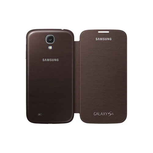 Samsung Galaxy S4 Flip Cover Orjinal Kılıf - Kahverengi EF-FI950BAEGWW (Outlet) ürün görseli 1