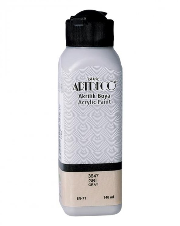 Artdeco Akrilik Boya 140 ml Gri ürün görseli 1