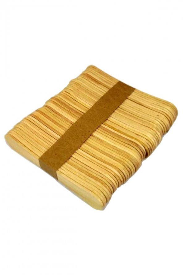 Brons Ahşap Dil Basma Çubuğu Naturel -paket Içi 50 Adet - (150x18 Mm) (abeslang) ürün görseli 1