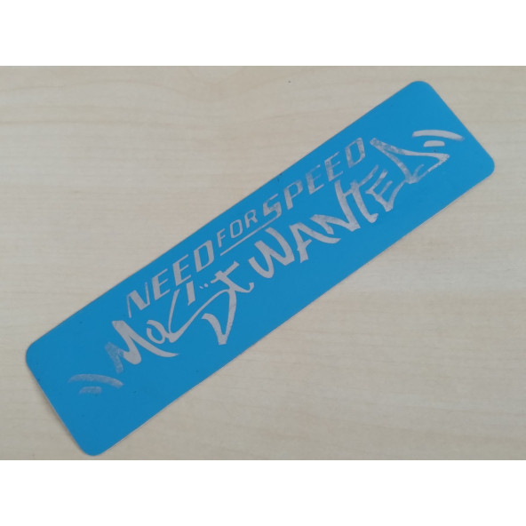 MOST WANTED STİCKER Mavi 195x5cm MOST WANTED LOGOSU - MOST WANTED ETİKETİ - MOST WANTED ÇIKARTMASI ürün görseli 1