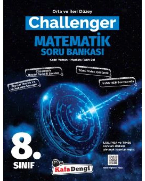 8.Sınıf Challenger Matematik Soru Bankası ürün görseli 1