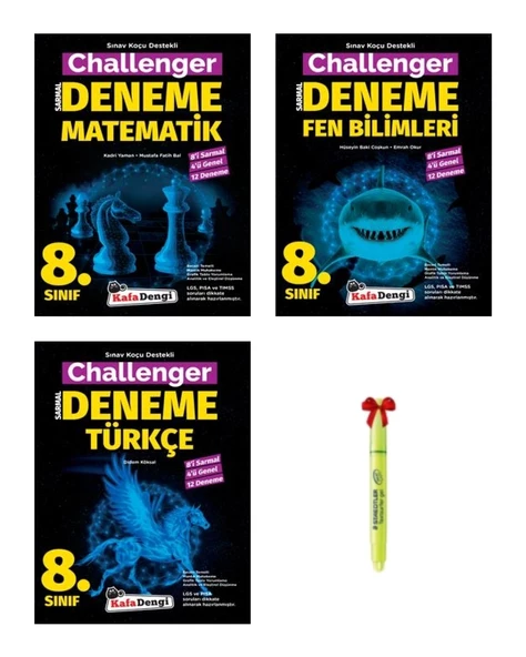LGS 8.Sınıf Challenger Matematik Fen Bilimleri Türkçe Deneme ürün görseli 1