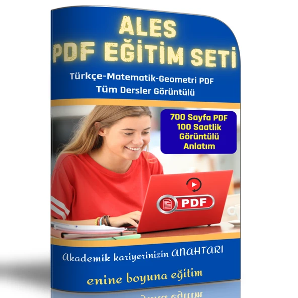 Ales Hazırlık Eğitim Seti (700 Sayfalık Pdf Kitabı) ürün görseli 1