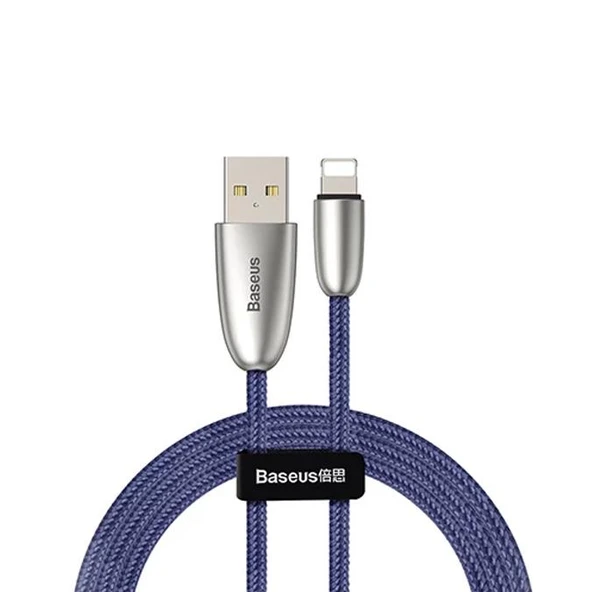 Baseus Torch Lightning Şarj Kablosu Mavi 2M - CALHJ-B15 - Resim 2