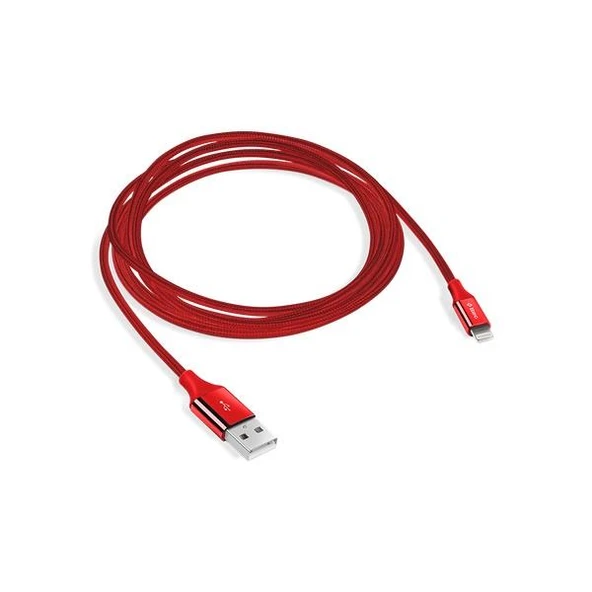 Ttec AlumiCable Lightning Kablo Kırmızı 1.2M - 2DK16K - Resim 3