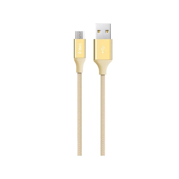 Ttec AlumiCable Micro USB Kablo Gold 1.20 cm - 2DK11A ürün görseli 1