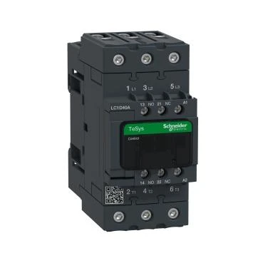 Schneider Electric LC1D40AM7, 12 Amper, 5.5 kW, Mini Kontaktör, 220 Volt AC, 3 Kutuplu, 1NA ürün görseli 1