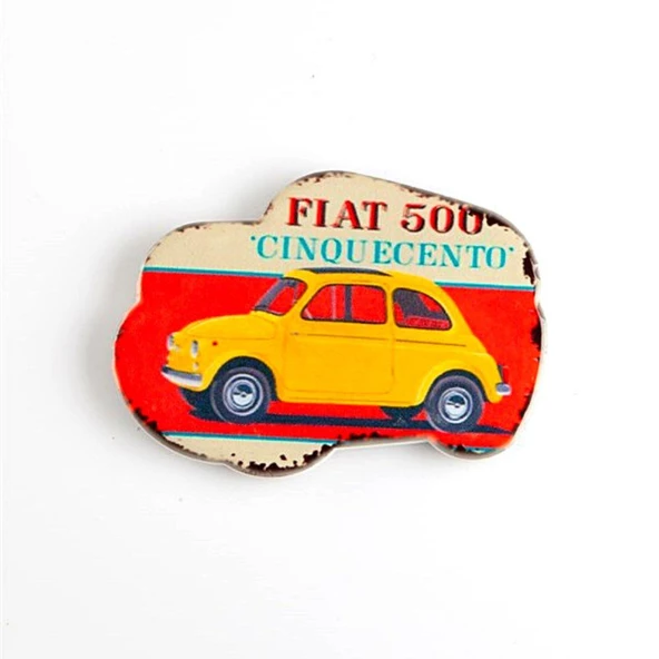 Buzdolabı Magneti Fiat 500 Klasik Otomobil ürün görseli 1