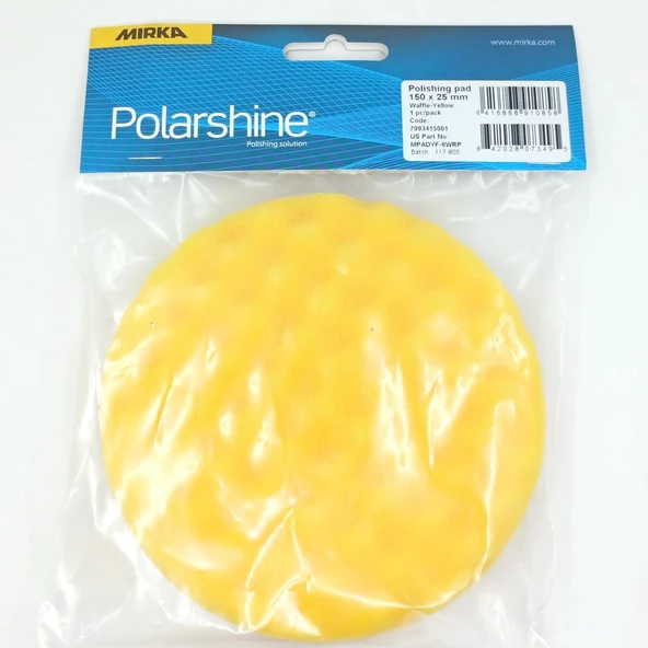 EPOKSİ REÇİNE MIRKA PARLATMA POLİSAJ KÖPÜK PEDİ WAFFLE 150 X 25 MM - Resim 4