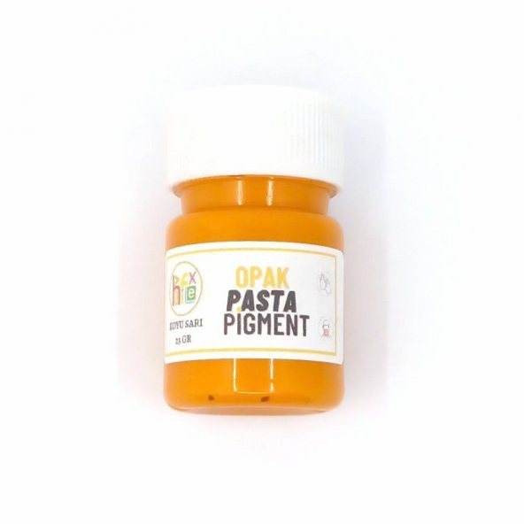 EPOKSİ REÇİNE OPAK PASTA PİGMENT BOYA KOYU SARI RENK 25 GR ürün görseli 1