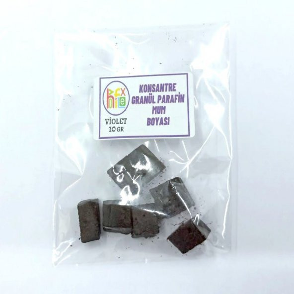 MUM BOYASI KONSANTRE GRANÜL PARAFİN SOYA WAX MUM BOYASI VİOLET RENK 10 GR ürün görseli 1