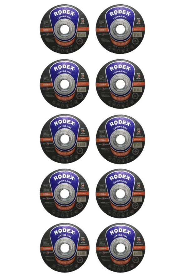 Rodex 115 x 1.0 x 22 Paslanmaz Çelik (Inox) Kesme Taşı 10 ADET ürün görseli 1