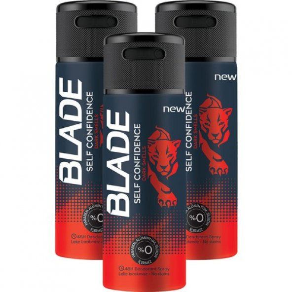 Blade Self Confidence Deodorant 3X150ML ürün görseli 1