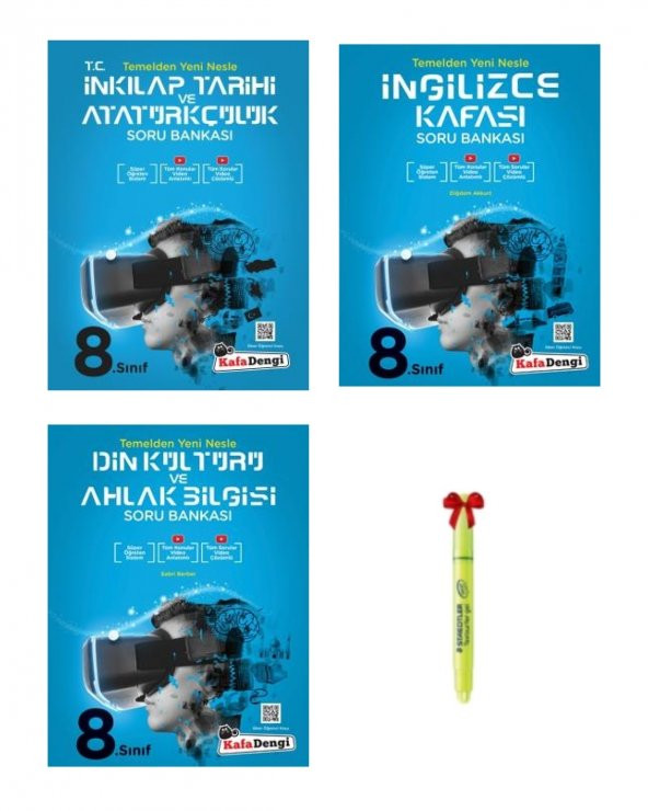 LGS 8.Sınıf İnkılap Tarihi İngilizce ve Din Kültürü Kafası Soru Bankası ürün görseli 1