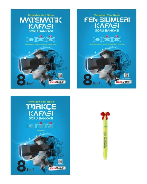 LGS 8.Sınıf Matematik Fen Bilimleri ve Türkçe Kafası Soru Bankası ürün görseli 1