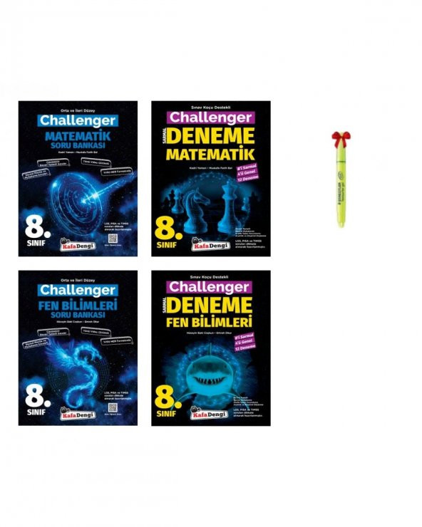 LGS 8.Sınıf Challenger Matematik Fen Bilimleri Soru Bankası ve Deneme ürün görseli 1
